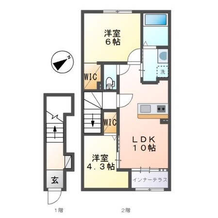 滝野駅 徒歩37分 2階の物件間取画像